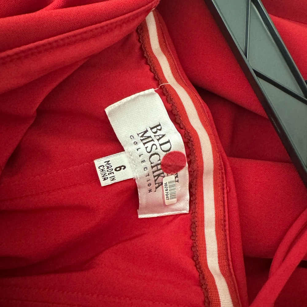 Bad Mischka Red Foraml Dress